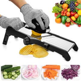 VEKAYA Adjustable Mandoline Slicer, Mandoline Slicer for Kitchen, Mandolin wi...