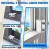 HYIEOU Sliding Window Locks (6 Sets), Secure Window Lock with