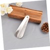 Healeved 2pcs Portable Stainless Steel Shoehorn with Hanging Ring Ergonomic