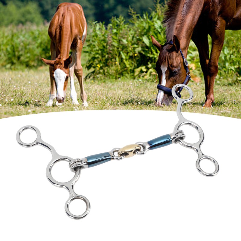 125mm Professional Snaffle Bit Stainless Steel Horse Mouth Bit Horse