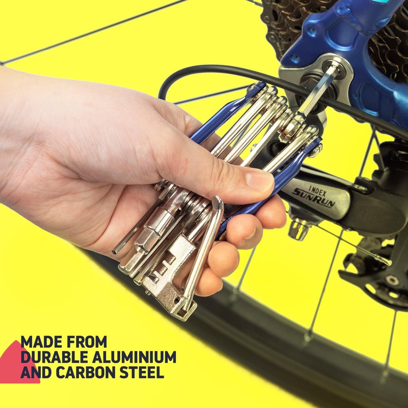 Hillington Ultimate Bike Repair Multi-Tool Kit - Compact, Durable, and