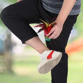 Demeras Handmake Kick Shuttlecock Portable Foot Kick Shuttlecock Light Height Handmake for Games