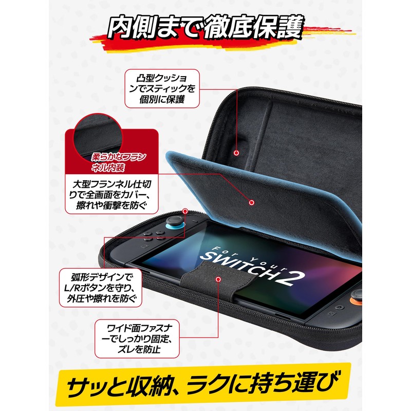 JSAUX Slim Carrying Case | Compatible with Switch 2 (2025)