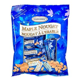 Golden Bonbon Soft Almond Nougat Pieces - Maple, 100 Grams Bag