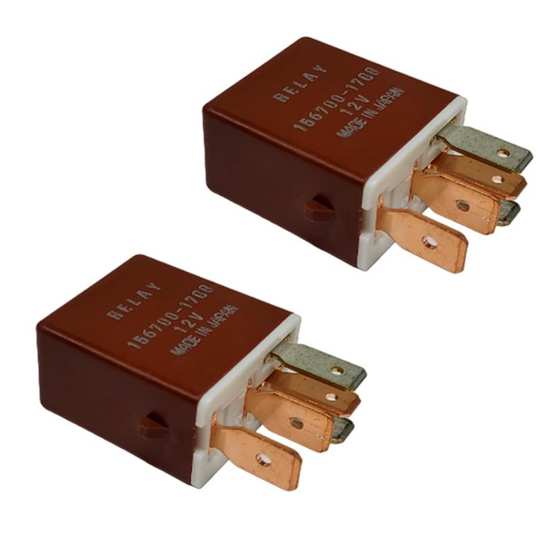Automotive Relay (Set of 2) 156700-1700 90987-04004 Compatible with Toyota