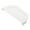 Tofficu Rain Gutter End Plug Gutter Accessories Downspout Parts PVC