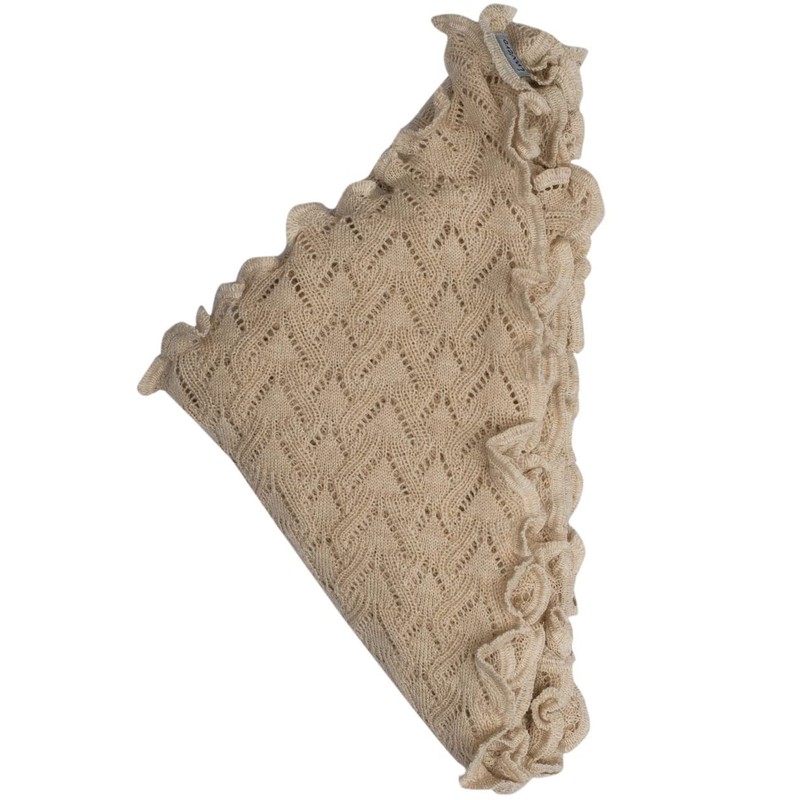 Invero, Susi Merino Triangular Scarf, Beach