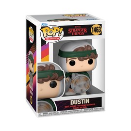 Funko Pop! TV: Stranger Things - Hunter Dustin Henderson mit Shield​​ - Aka Zahnlos - Vinyl-Sammelfigur - Geschenkidee - Offizielle Handelswaren - Spielzeug Für Kinder und Erwachsene - TV Fans