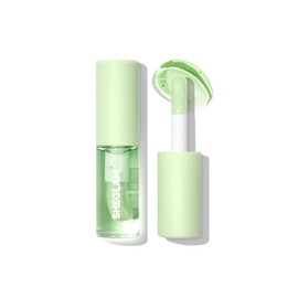 SHEGLAM Jelly Wow Hydrating Non-Sticky Lip Oil Moisturizing Plumping Lip Gloss - Green Apple Envy