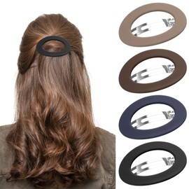 Ellipse Women's Hair Clips, Pack of 4 Hair Clips, Large, Matt Vintage Hair Clip, French Hair Clip, Non-Slip Hair Clips for Women, Girls, Thin Thick Hair