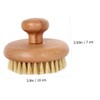 WOONEKY Round Handle Bath Brush Electric Shower Cleaning Brush Portable