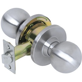 Tell CL100020 Empire Grade 2 Heavy-Duty Passage Knob, Satin Stainless Steel, 9" x 3" x 8.5"
