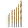 HART NEW - HART 10-PIECE ASSORTED TITANIUM DRILL BIT SET