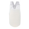 OPPWONG Boxing Body Protector, White Taekwondo Chest Guard Vest Karate