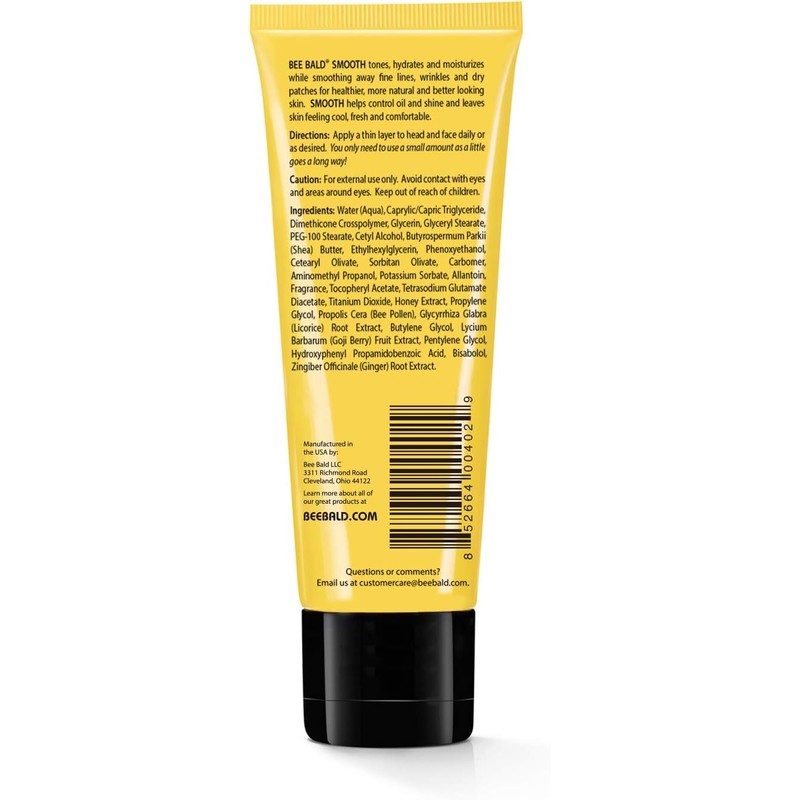Bee Bald Smooth Head and Face Moisturizer, 1.7 oz