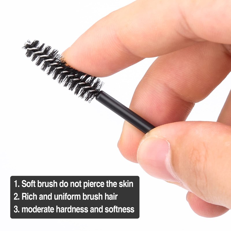 50PCS Disposable Eyelash Brushes Eyebrow Castor Oil Brush Mascara Wands