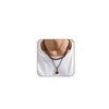 Drosemin Puka Shell Necklace for Men Summer Boho Surfer Brown