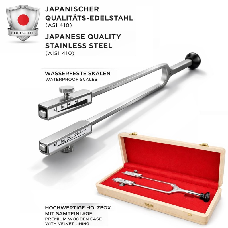 Rydel-Seiffer Tuning Fork Removable Damper C128/64Hz Scales Waterproof