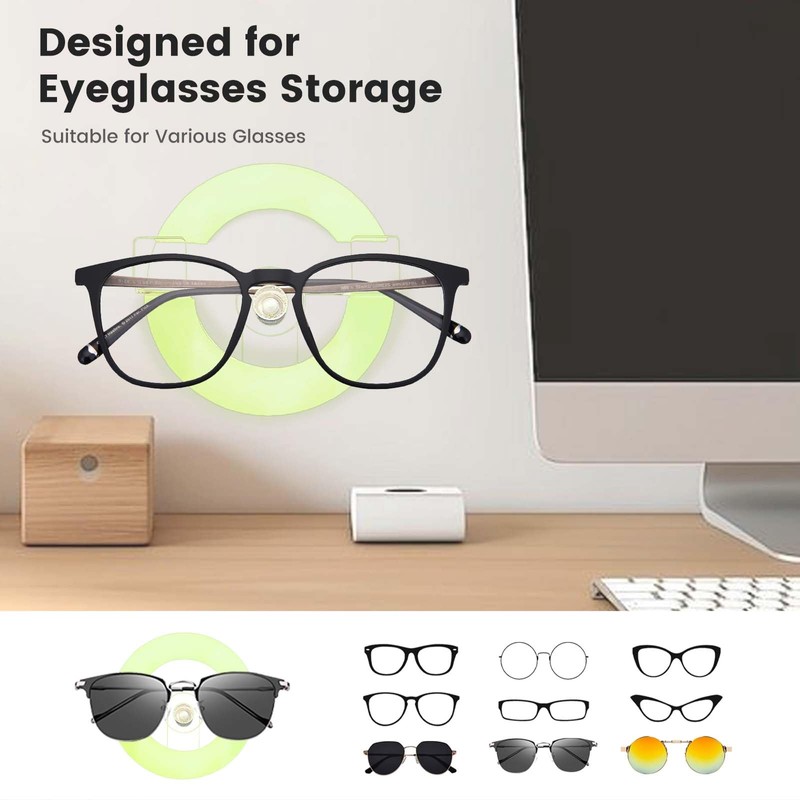 Daily Treasures Glowing Glasses Holder, White