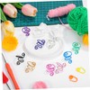 TEHAUX 9pcs Adjustable Crochet Rings Yarn Guide Finger Holders for