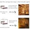 Mosquito Net for Bed Canopy, 8 Corner Post Curtains Bed