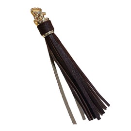 Plus Nao Bag Charm, Bag Accessories, Key Chain, Tassel, Fringe, Leather-like, Nascan Included, Stylish, Cute, black brown