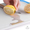 Zulay Cutting Board with Juice Grooves - Plastic White and