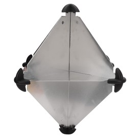 Tbest Reflector de Marino, 10 Reflectores de de Aluminio Tipo Octa?¡ì|drico de 12 X 12 Pulgadas para Veleros Y Lanchas