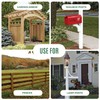WIMART Fence Post Anchor 4''x4'', Heavy Duty Metal Fence Post