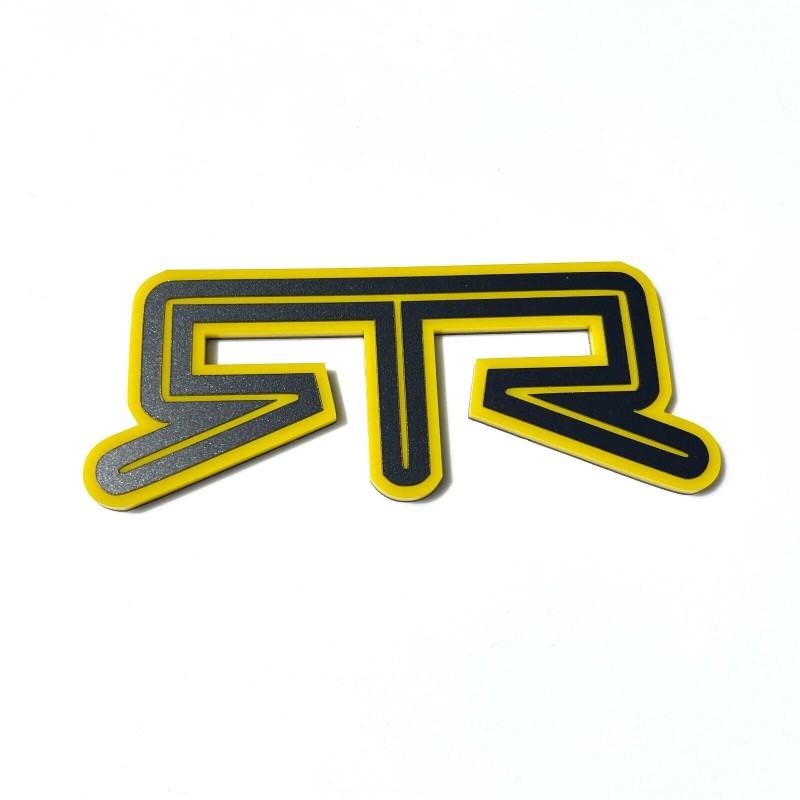 FMS Gear (1) YELLOW RTR Emblem Fits FORD MUSTANG Rear
