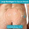 20 Count Sacral Silicone Absorbent Dressing 7" x 7" -