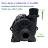 SHYSKY Heavy Duty Low Noise 12V 80W Micro Brushless DC