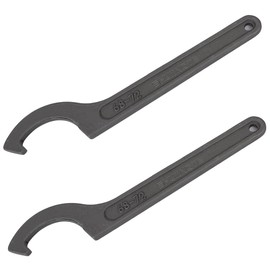 TKY Hook Wrench Hook Spanner, Hook Spanner, Hook Spanner, 2-Piece Set, Maintenance, Height Adjustment, Repair, Ring Nut, Lock Nut (1.3 - 1.4 inches (34 - 36 mm)