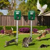 2 Pack Solar Ultrasonic Animal Repellent Outdoor, Motion Activated Cat