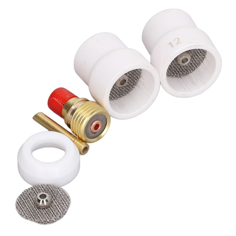 6PCS Welding Torch Adapter Kit Copper PTFE Standard Size TIG