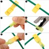 QWORK® 120pcs T-Tap Wire Terminals Kit, T-Tap Electrical Connectors, Spade