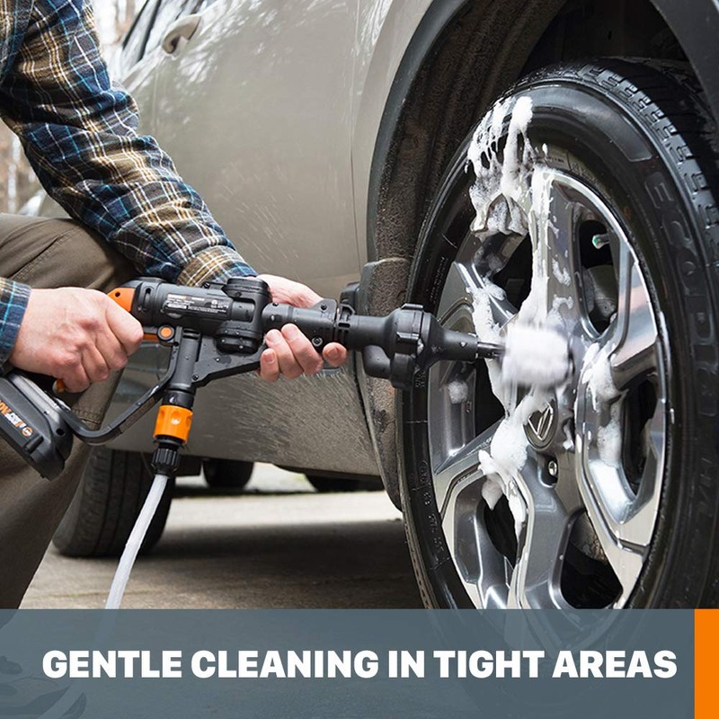 WORX Hydroshot Rotary Cleaning Brush, Quick Snap Connection - WA4042