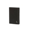 Hazzys Men's Accessory Black Contrast Point Leather Card Wallet HJHO6F336BK