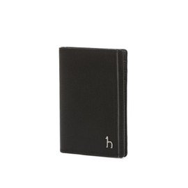 Hazzys Men's Accessory Black Contrast Point Leather Card Wallet HJHO6F336BK