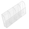 TV Remote Control Holder Wall Mount Acrylic Clear Media Organizer