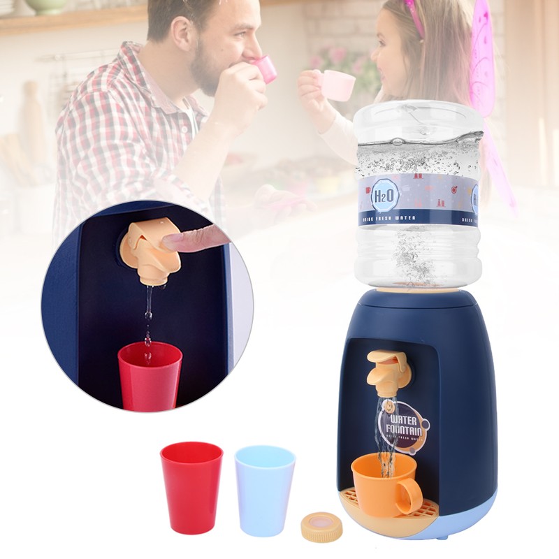 Simulation Water Dispenser Drinking Fountain Furniture Kitchen Girls Pretend Play