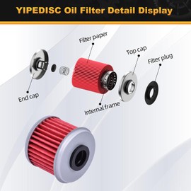 3 Packs HF116 Oil Filter Fit for Honda CRF150R CRF150RB 2007-2025 CRF250R 2004-2025 CRF250RX 2019-2025 CRF250X 2004-2019 CRF450R 2002-2025 CRF450RL 2021-2025 CRF450RX 2017-2025 CRF450X 2019-2025