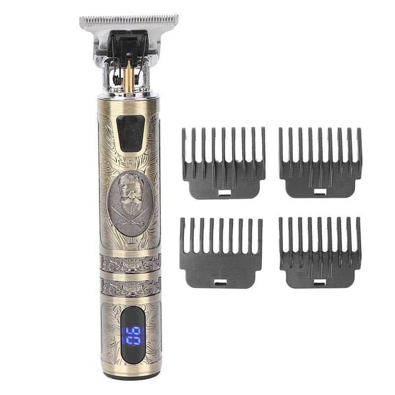 Electric Hair Trimmer Clipper USB Portable Professional Retro Hair Cutting