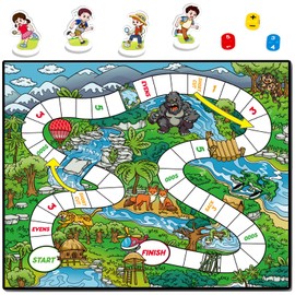 Broytain Math Games for Kids 5-7,Addition & Subtraction Game,Educational Learning Board Games for 1st Grade for Boys and Girls Ages 5 6 7 8,Classroom Travel Indoor Outdoor Dice Family Games