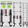 KOLL LINK Telescoping Ladder,9.5 FT Aluminum Lightweight Extension Ladder with
