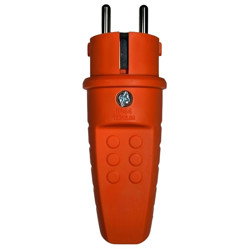 Rubber Power Plug 230 V, 16 A, IP44, Waterproof Plug,