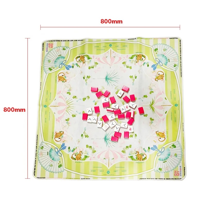 2026 Luxury US Velvet Mahjong Mat Non-slip Noise Reduction Soft