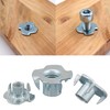 Drive-in Nuts with 4 Drive-In Tips, Galvanised Steel, Choice of
