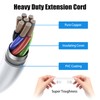 1 FT Short Power Extension Cord, HITRENDS 3 Outlet Extension