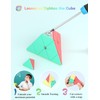 ROXENDA Pyramid Speed Cube Original Triangle Pyraminx Puzzle Cube; Super-Durable